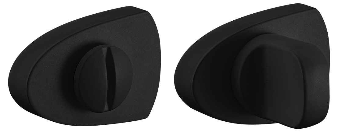 Завертка сантехническая LUX-WC-UN NERO-ST цвет - черный soft-touch фото купить Ростов-на-Дону