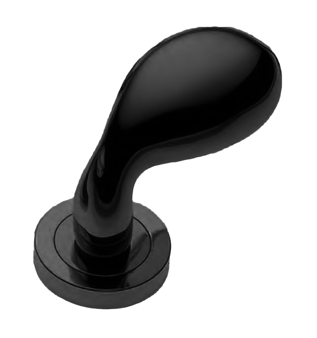 Ручка дверная AIR-2 R2 NERO раздельная на круглой розетке, цвет - черный фото купить Ростов-на-Дону