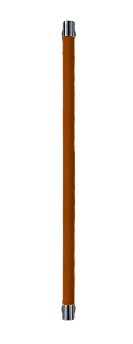 Ручка-скоба HIDE LEATHER PH/A NERO/CUOIO, цвет - черный/светло-коричневый фото купить Ростов-на-Дону