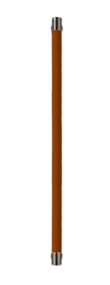 Ручка-скоба HIDE LEATHER PH/B ANT/CUOIO, цвет - антрацит/светло-коричневый фото купить Ростов-на-Дону