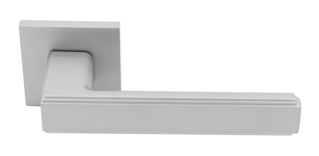 Ручка дверная MH-64-S6 ASC STEPS на квадратной розетке 6 мм, цвет анодированный матовый хром фото купить Ростов-на-Дону