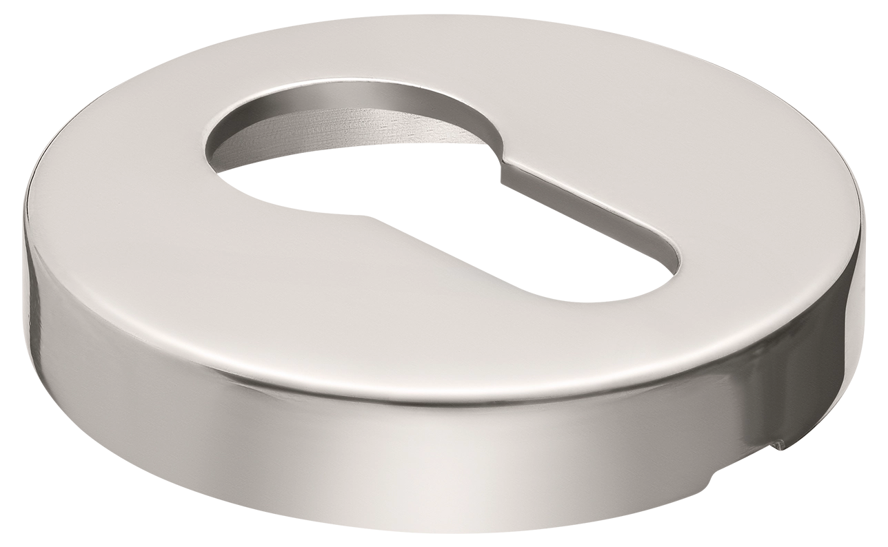 Накладка LUX-KH-R2 NIK на ключевой цилиндр на круглой розетке, цвет никель фото купить в Ростове-на-Дону