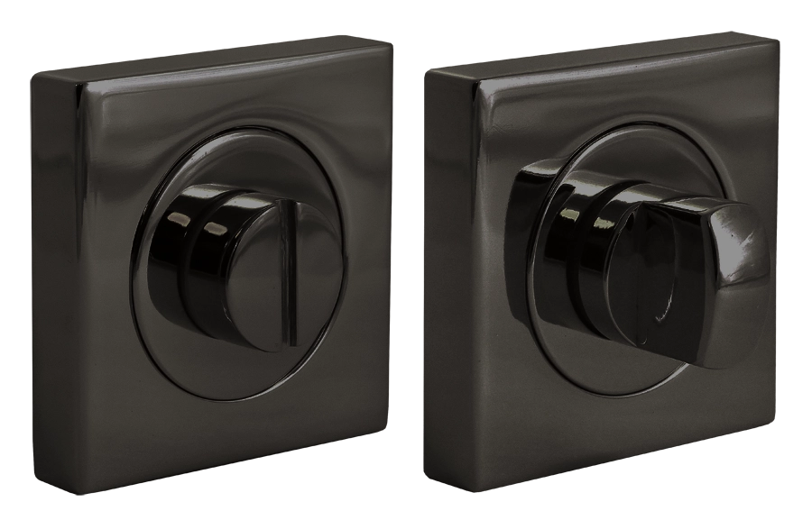 LUX-WC-S2 NIN, завертка сантехническая на квадратной розетке, цвет - черный никель фото купить Ростов-на-Дону