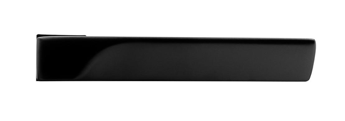 Ручка дверная FIORD-SM NERO-ST, с невидимой квадратной розеткой, цвет черный soft-touch, ЦАМ фото купить в Ростове-на-Дону