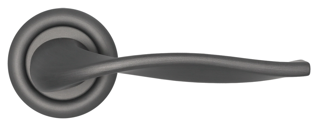 Ручка дверная SKYSCRAPER R7 SST на круглой розетке, цвет Летняя гроза/Summer Storm фото morelli Ростов-на-Дону