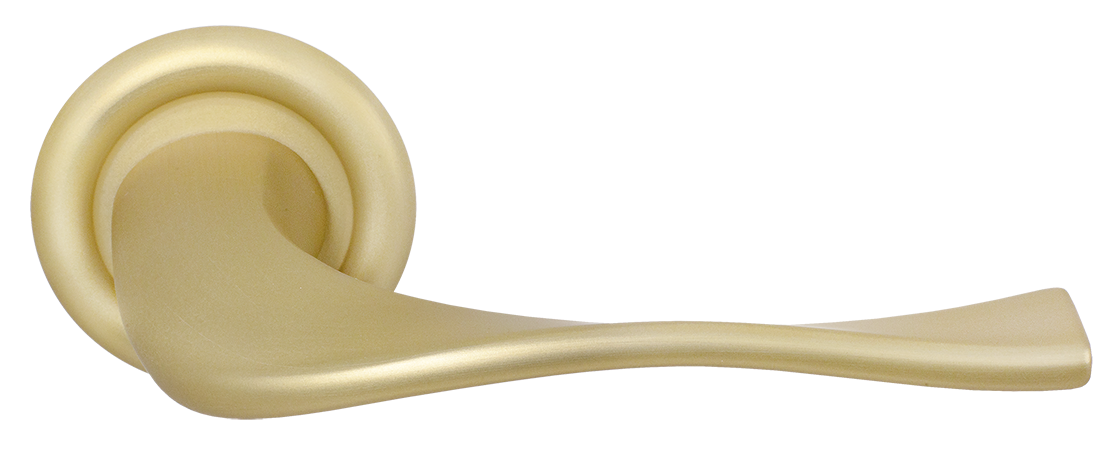 Ручка дверная SKYSCRAPER R7 AH на круглой розетке, цвет Осенний мёд/Autumn Honey фото купить Ростов-на-Дону