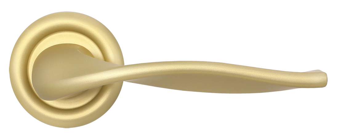 Ручка дверная SKYSCRAPER R7 AH на круглой розетке, цвет Осенний мёд/Autumn Honey фото купить в Ростове-на-Дону