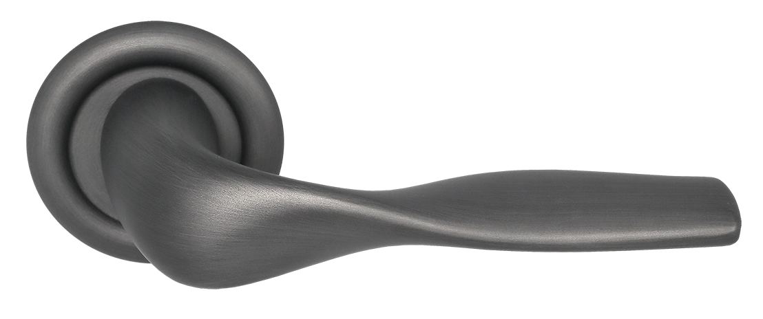 Ручка дверная LVB R7 SST на круглой розетке, цвет Летняя гроза/Summer Storm фото купить Ростов-на-Дону