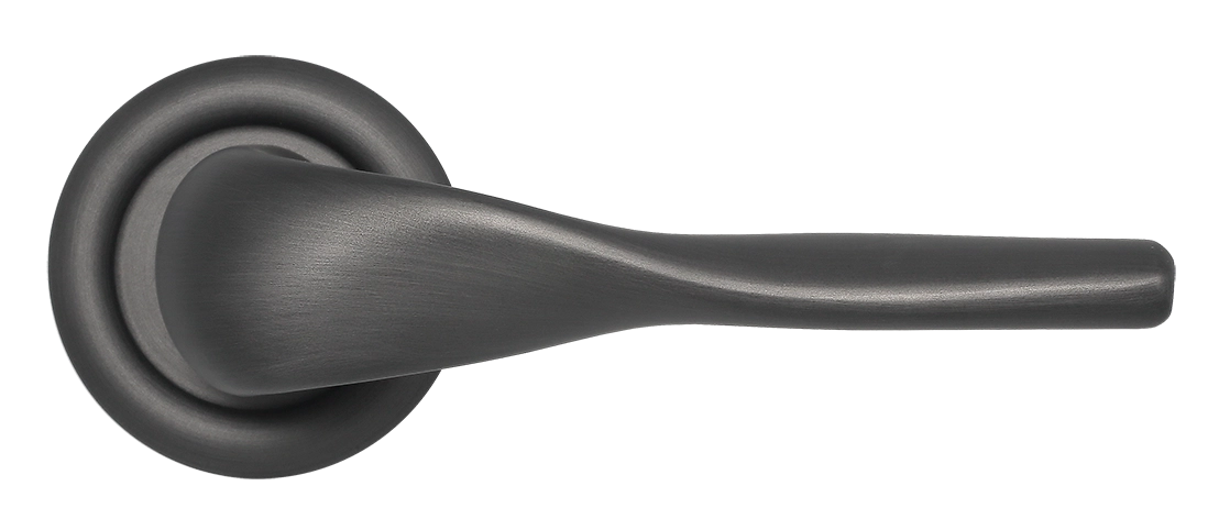 Ручка дверная LVB R7 SST на круглой розетке, цвет Летняя гроза/Summer Storm фото купить в Ростове-на-Дону