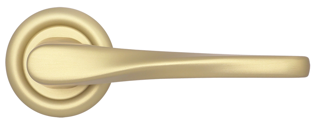 Ручка дверная THE OLYMPICS R7 AH на круглой розетке, цвет Осенний мёд/Autumn Honey фото купить в Ростове-на-Дону