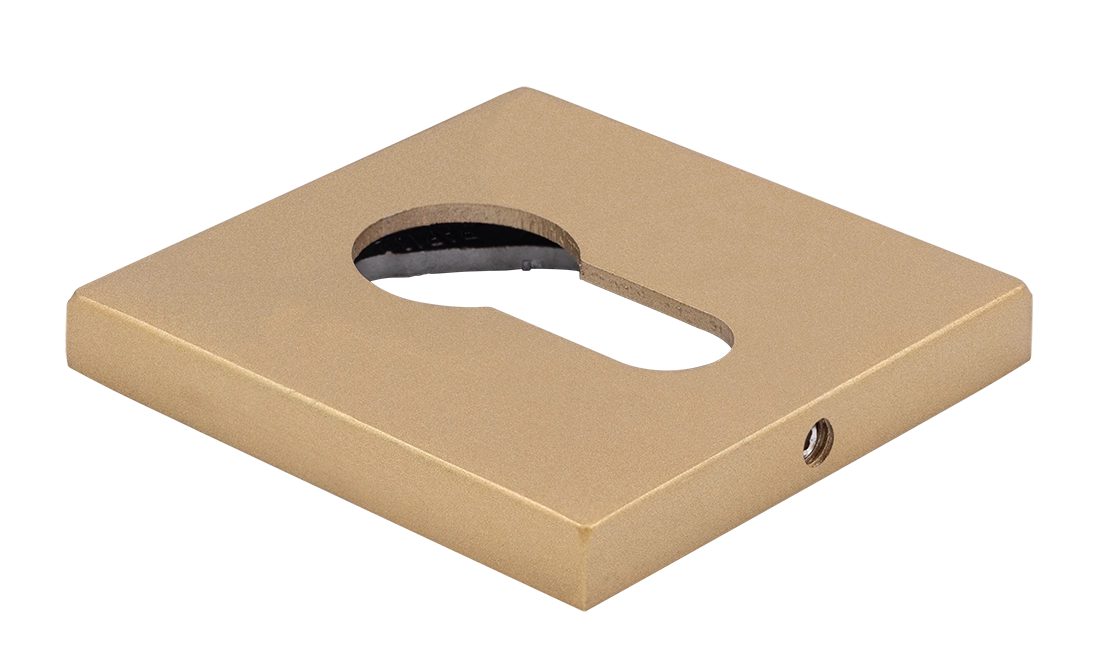 Накладка на замок MH-KH-S6 FTG под евроцилиндр, цвет матовое итальянское золото фото купить Ростов-на-Дону