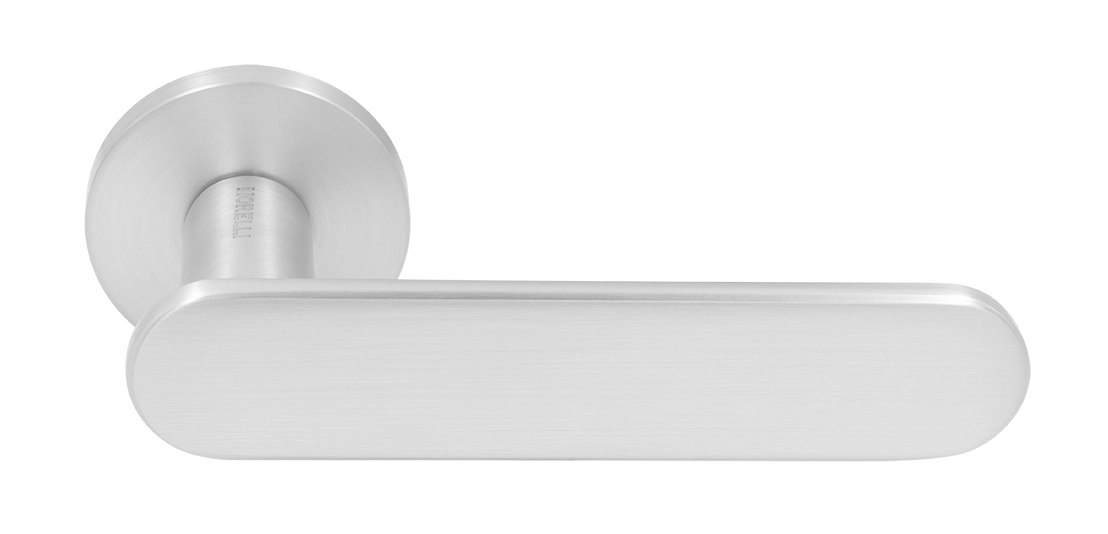 Ручка дверная MH-65-R6 SEMPIONE SC на круглой розетке, цвет матовый хром фото купить Ростов-на-Дону