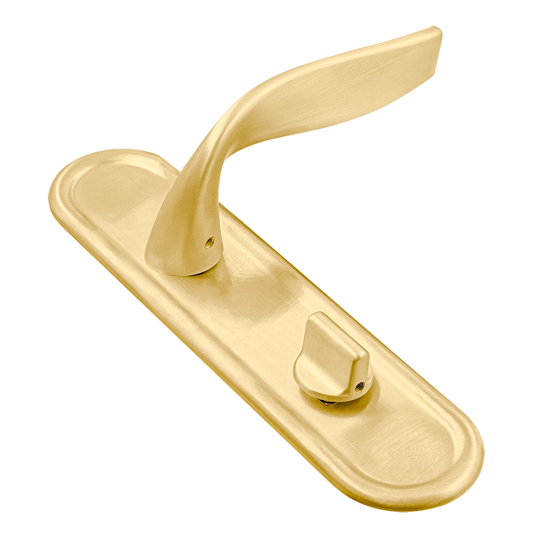 Ручка дверная SKYSCRAPER PLR WC AH на планке под сантехническую завертку, цвет Осенний мёд/Autumn Honey фото купить Ростов-на-Дону