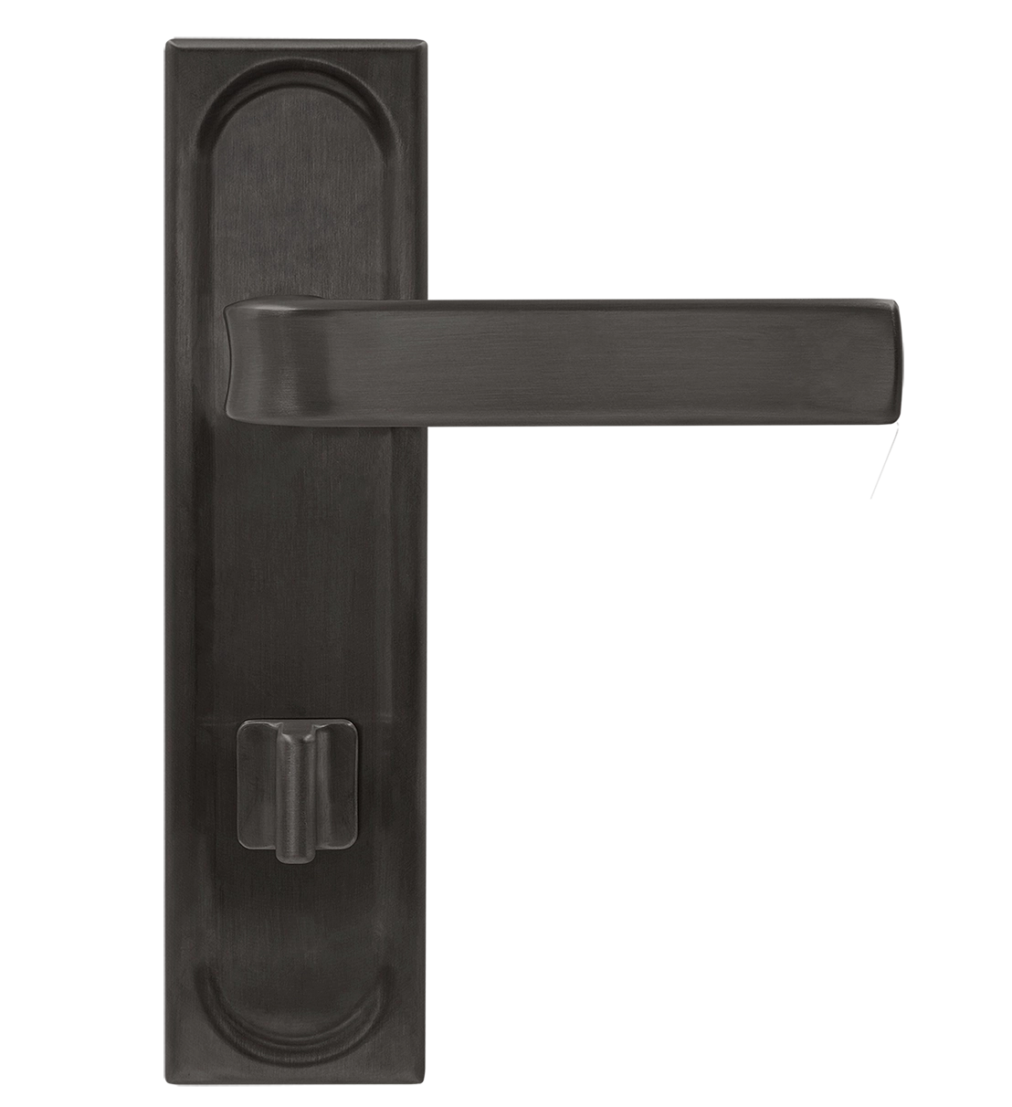 Ручка дверная THE BUS STATION PLS WC SST на планке под сантехническую завертку, цвет Летняя гроза/Summer Storm фото купить в Ростове-на-Дону