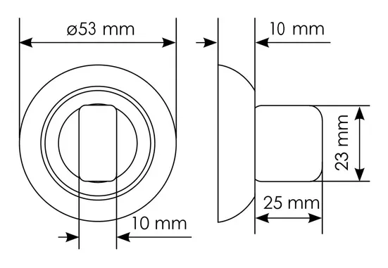 Комплект дверных ручек MH-03 BL + защёлка бесшумная 1895P BL + петли врезные универсальные MSN 100X70X2.5-4BB BL (2шт), цвет черный фото фурнитура Ростов-на-Дону