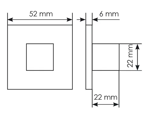 Комплект дверных ручек MH-54-S6 BL с заверткой MH-WC-S6 BL + замок M1895 BL, цвет черный фото дверная фурнитура Ростов-на-Дону