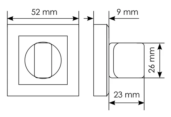 Комплект дверных ручек MH-28 BL-S с заверткой MH-WC-S BL, цвет черный  фотомореллиРостов-на-Дону