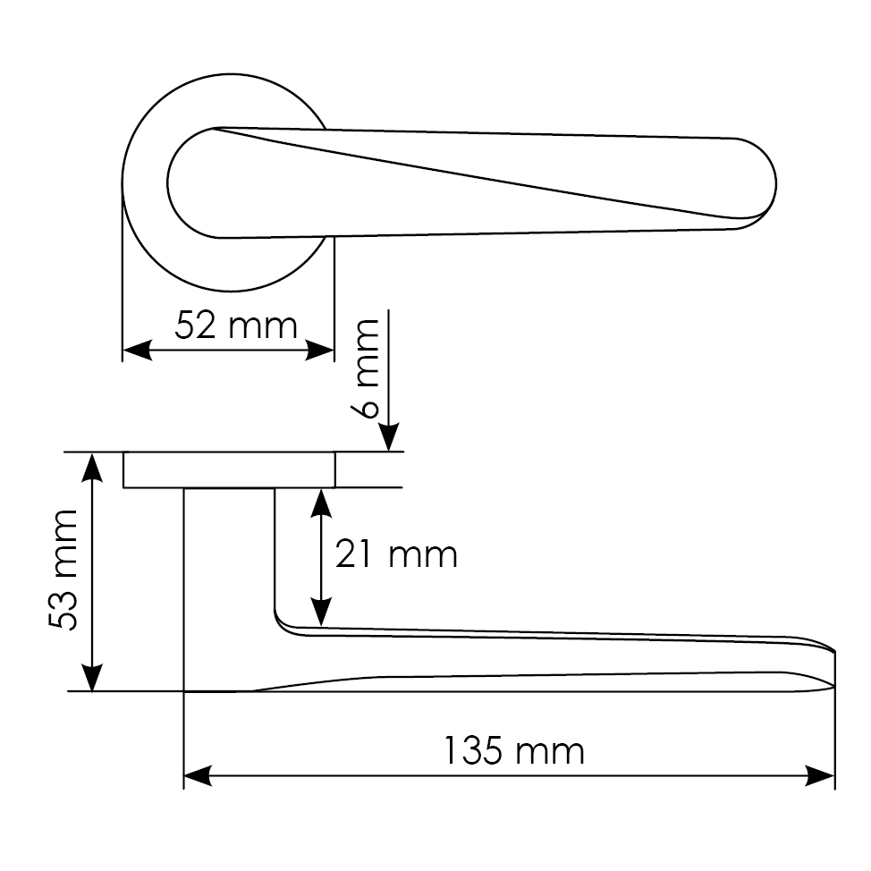 Комплект дверных ручек MH-58-R6 BL с заверткой MH-WC-R6 BL + магнитный замок M1895 BL, цвет черный фотомореллиРостов-на-Дону