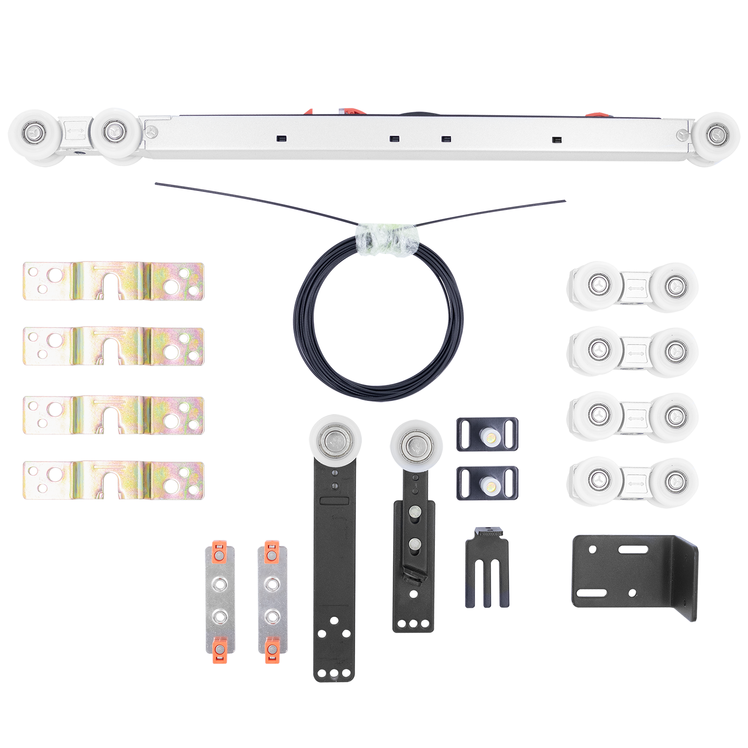 SET-TS 2+1, комплект системы TS для раздвижных дверей на 3 полотна (2 подвижных и 1 стационарное) фото купить Ростов-на-Дону