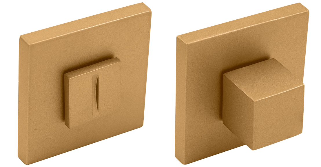 Завертка сантехническая MH-WC-S6 FTG на квадратной розетке 6мм цвет матовое итальянское золото фото купить Ростов-на-Дону