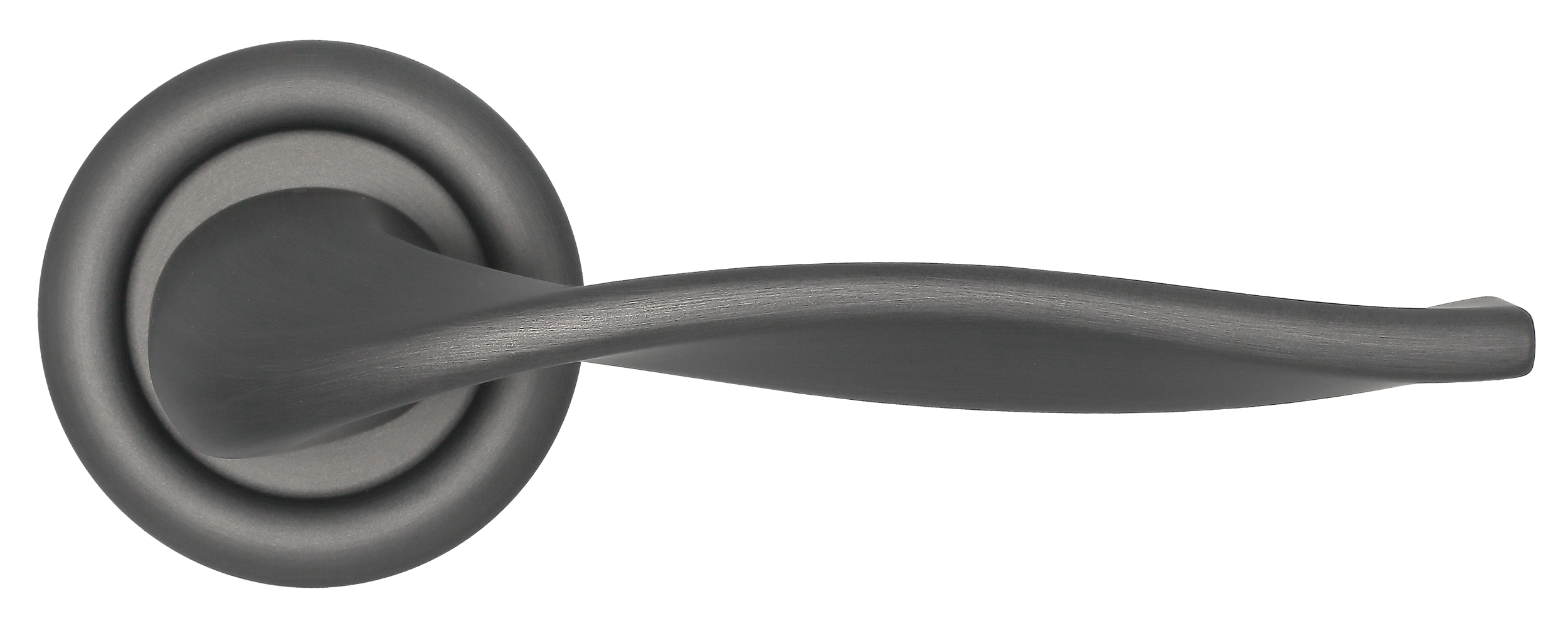 Ручка дверная SKYSCRAPER R7 SST на круглой розетке, цвет Летняя гроза/Summer Storm фото купить в Ростове-на-Дону