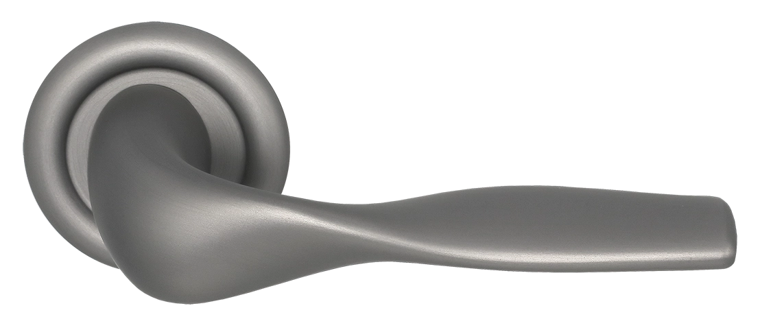 Ручка дверная LVB R7 WF на круглой розетке, цвет Зимняя стужа/Winter Frost фото купить Ростов-на-Дону