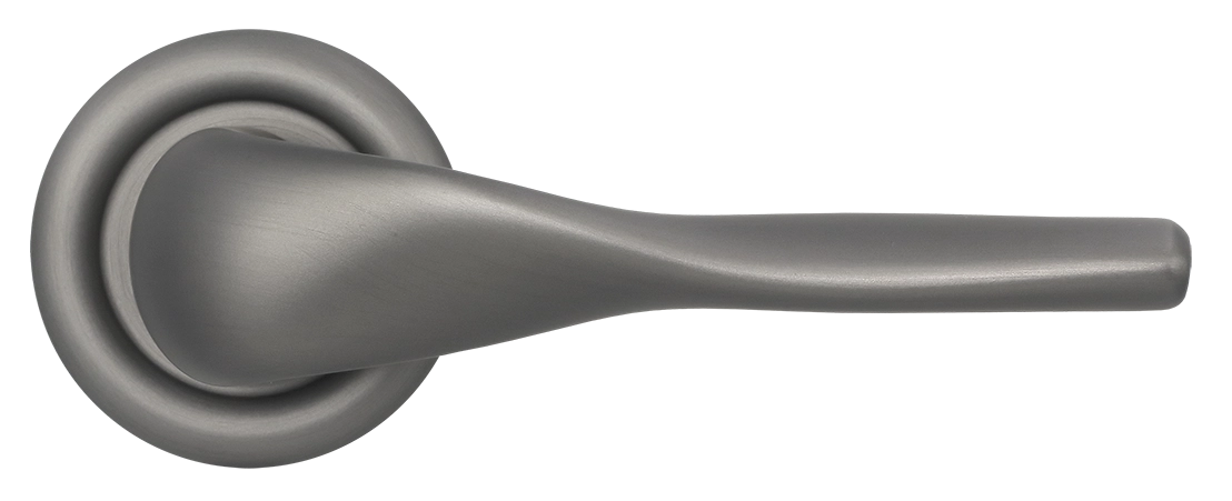 Ручка дверная LVB R7 WF на круглой розетке, цвет Зимняя стужа/Winter Frost фото купить в Ростове-на-Дону