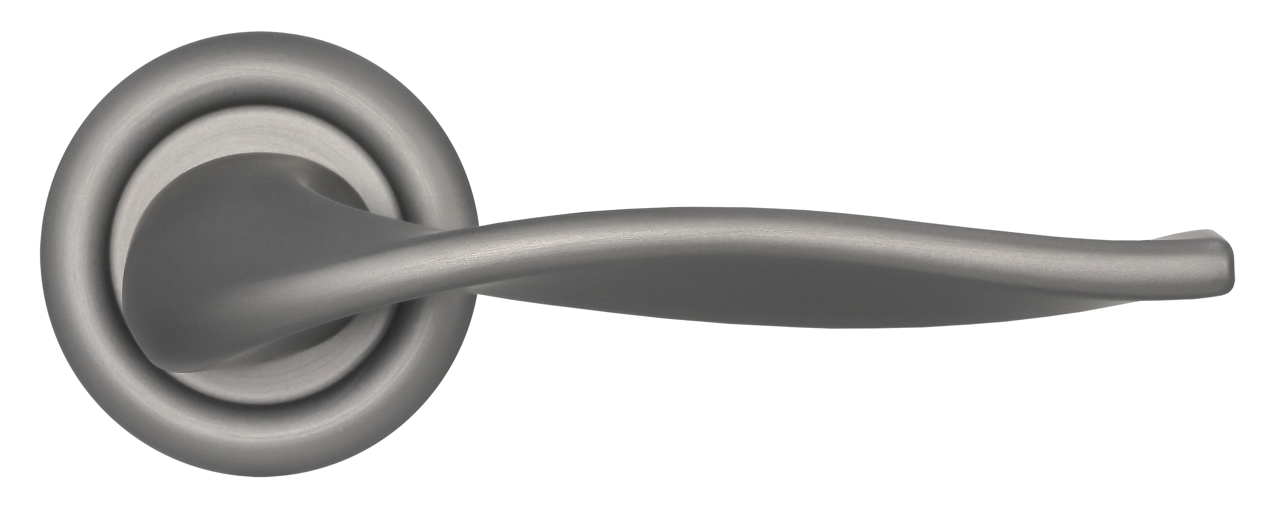 Ручка дверная SKYSCRAPER R7 WF на круглой розетке, цвет Зимняя стужа/Winter Frost фото купить в Ростове-на-Дону