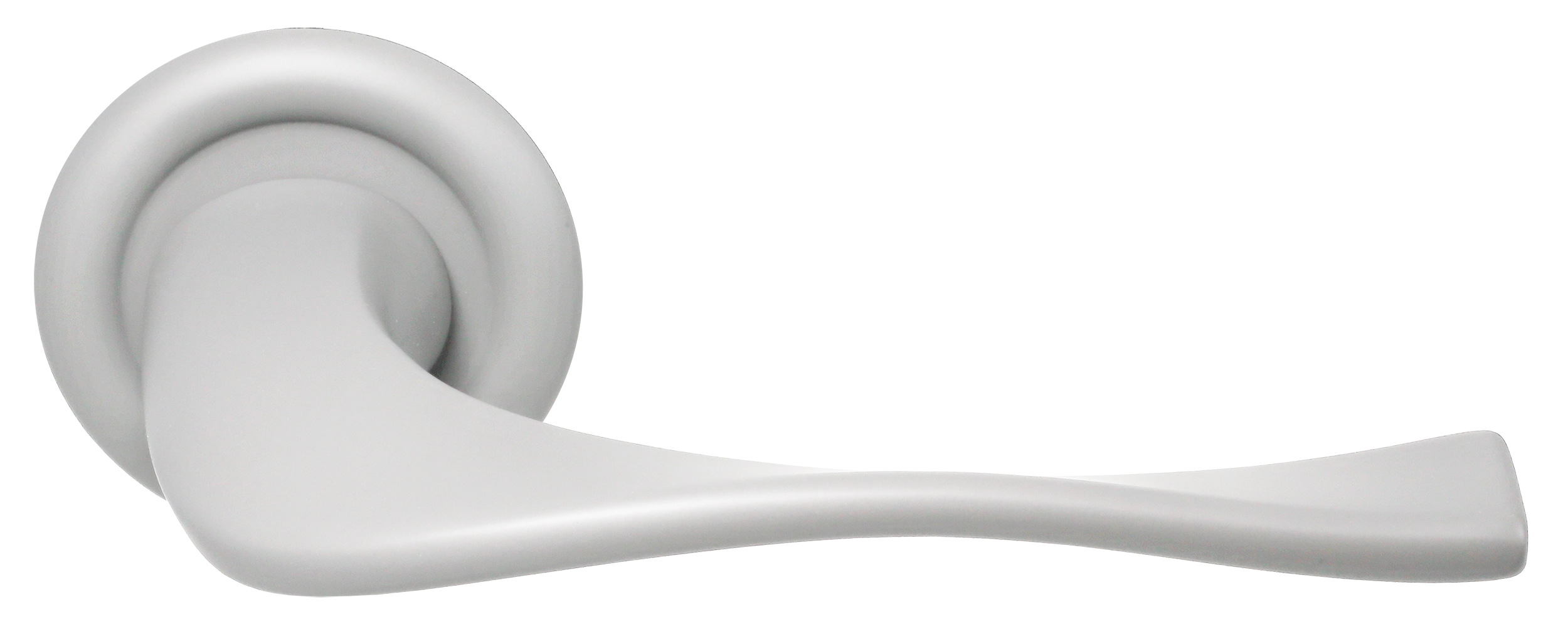 Ручка дверная SKYSCRAPER R7 SSW на круглой розетке, цвет Стокгольмский снегопад/Stockholm Snowfall фото купить Ростов-на-Дону