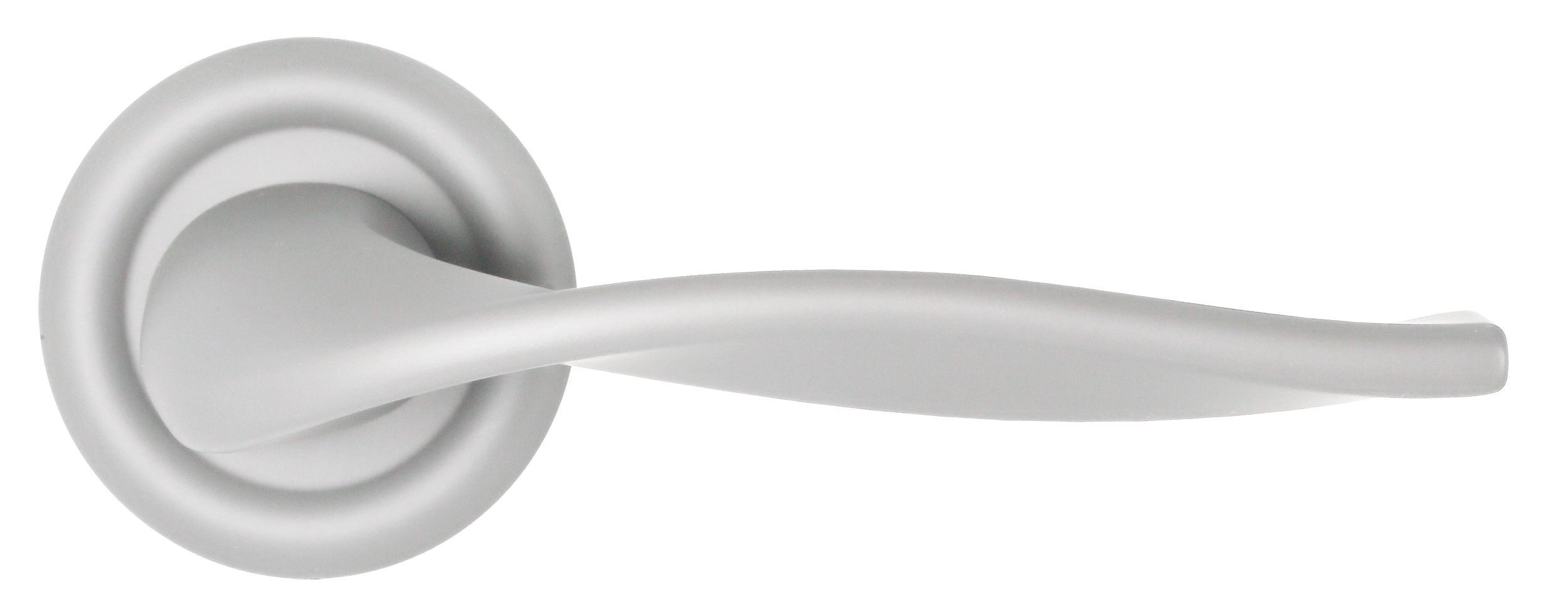 Ручка дверная SKYSCRAPER R7 SSW на круглой розетке, цвет Стокгольмский снегопад/Stockholm Snowfall фото купить в Ростове-на-Дону