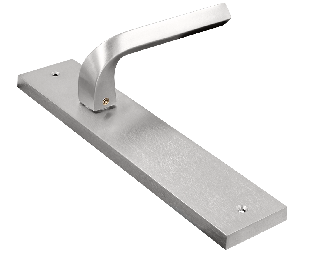 Ручка дверная на планке TENDER PL CSA, цвет матовый хром, латунь фото купить Ростов-на-Дону