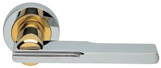 VERONICA R2 COT, ручка дверная, цвет - глянцевый хром/золото фото купить Ростов-на-Дону