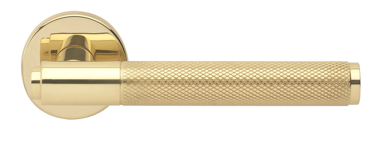 BRIDGE R6 OTL, ручка дверная с усиленной розеткой, цвет -  золото фото купить Ростов-на-Дону