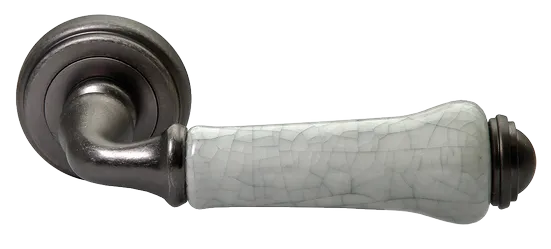 UMBERTO, ручка дверная MH-41-CLASSIC OMS/GR, цвет - старое мат.серебро/серый фото купить Ростов-на-Дону