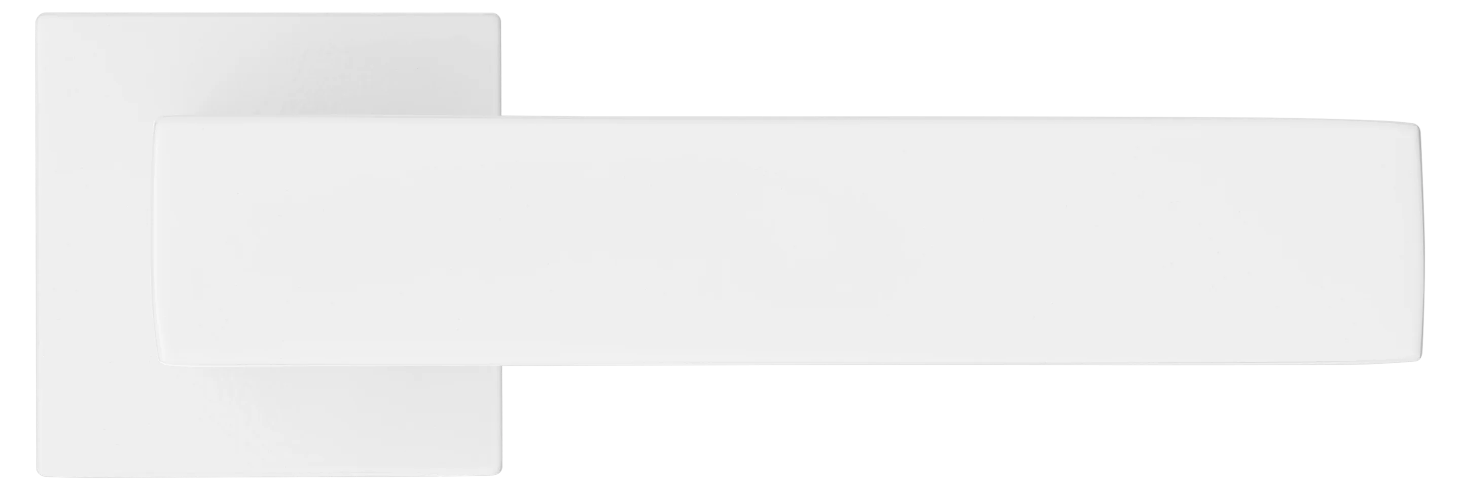 MIRA, ручка дверная на квадратной розетке MH-54-S6 W, цвет - белый фото купить в Ростове-на-Дону