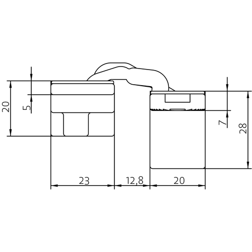 HH-19 B, скрытая петля, цвет - черный фото morelli Ростов-на-Дону