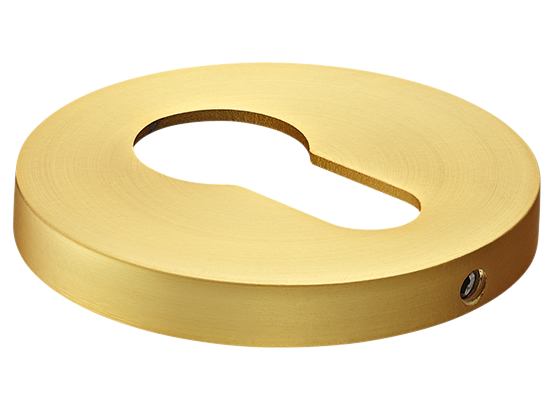 Накладка на ключевой цилиндр, на круглой розетке 6 мм, MH-KH-R6 MSG,  цвет - мат. сатинированное золото фото купить Ростов-на-Дону