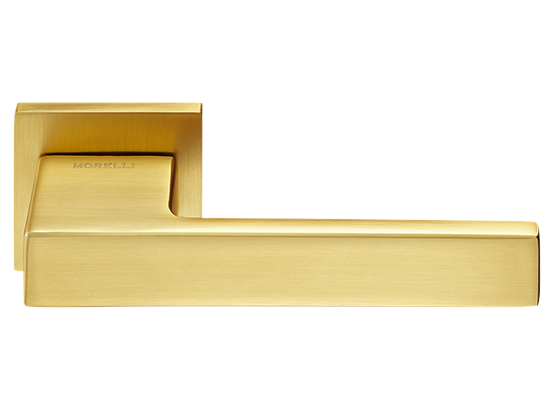 LOT ручка дверная на квадратной розетке 6 мм MH-56-S6 MSG, цвет - мат.сатинированное золото фото купить Ростов-на-Дону