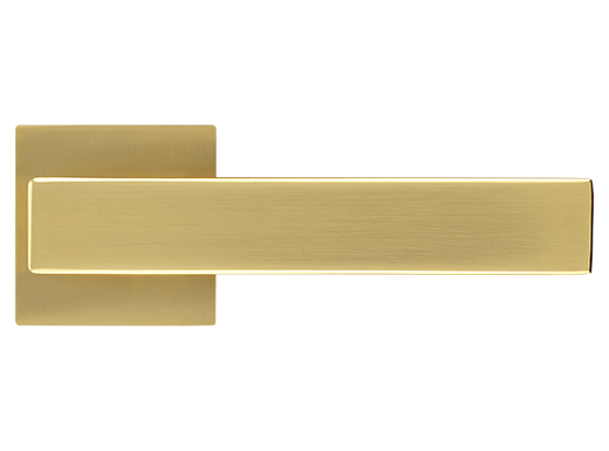 LOT ручка дверная на квадратной розетке 6 мм MH-56-S6 MSG, цвет - мат.сатинированное золото фото купить в Ростове-на-Дону